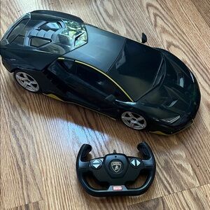 Lamborghini Remote Control Car - Black and Yellow